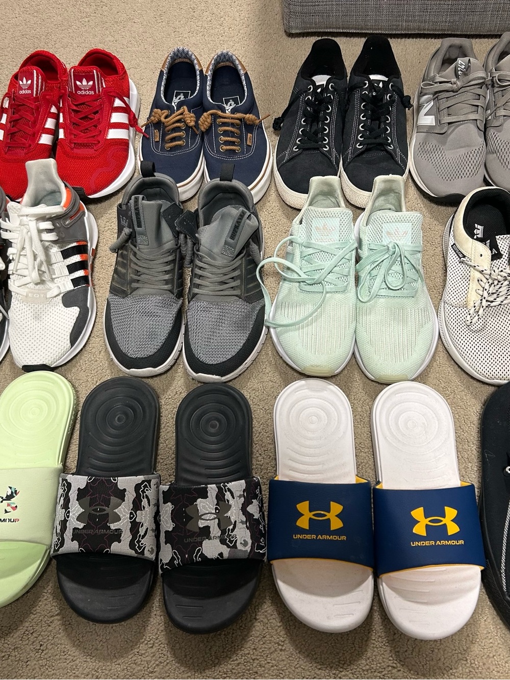 12 pairs of Men’s size 8 shoes